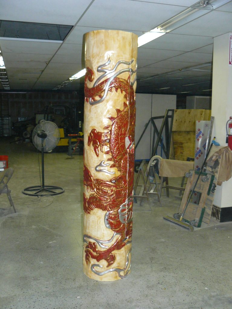 painted totem pole