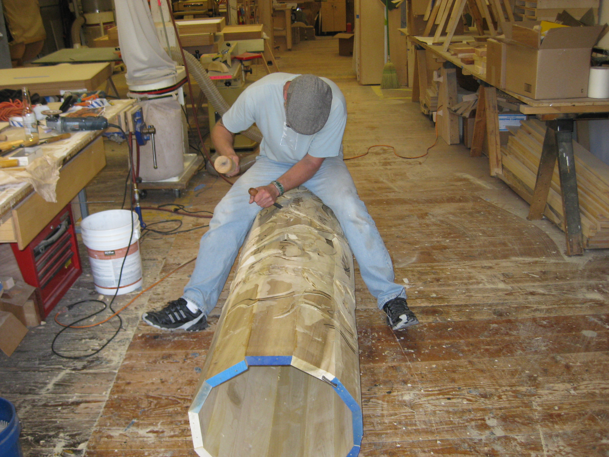 Carving the totem pole